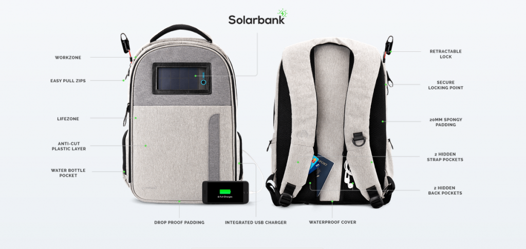 Tech Trends Product Review Smart Solar Backpack