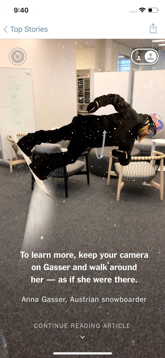 New York Times Augmented Reality Tech Trends Winter Olympics 2018 VR Consultancy