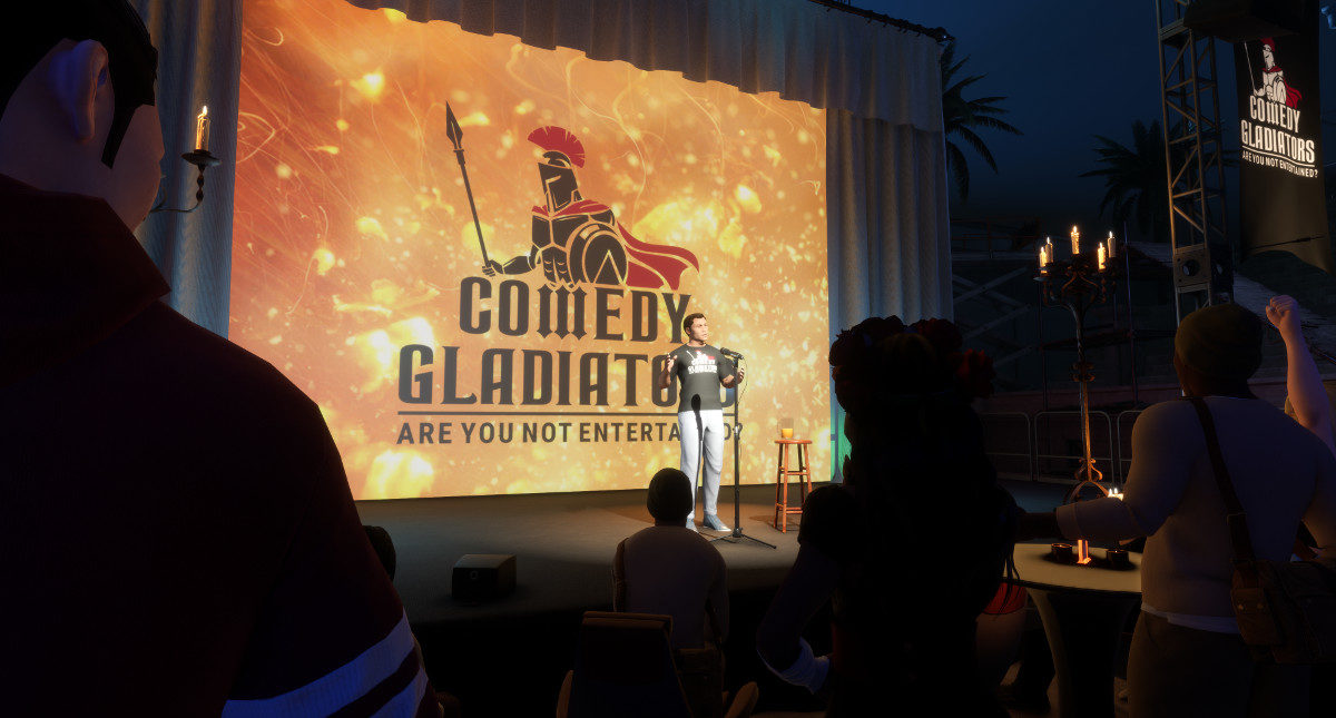Tech Trends Comedy Gladiators Sansar Linden Lab Second Life Virtual Reality Live Events VR Consultancy 