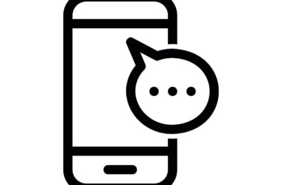 Smartphone with messaging interface representing digital dating communication habits