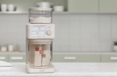 Sourdough Sidekick countertop appliance for automated sourdough starter feeding