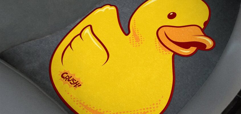 Jeepy the Duck scented floor mat by CRUSH!