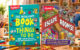 The Highlights Book of Things to Do and Escape Rooms children's activity books displayed on a table with colorful craft supplies, puzzles and pencils