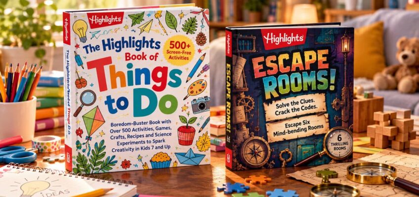 The Highlights Book of Things to Do and Escape Rooms activity books for children