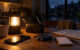 Emergency preparedness supplies including a lantern, portable radio, smartphone, power bank and map during a household power cut
